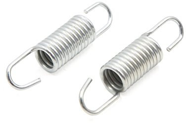 sourcingmap 2pcs 6cm Length Silver Tone Brake Pedal Return Spring for Motorbike