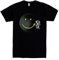 Pampling Maglietta Manica Corta in 100% Cotone, Abbigliamento Unisex per Uomo e Donna in 5 Taglie, T-Shirt Nera, Modello Make A Smile (XXL)
