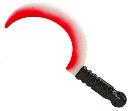 ATOSA hoz ensangrentada con efecto luminiscente para halloween 36 cm