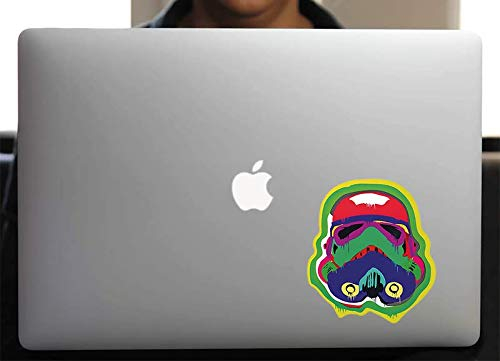 STORMTROOPER TRIBAL, Aufkleber für Laptop, macbook, computer, Book, Ipad, Spielekonsole, Motorrad, Auto - H.15 cm