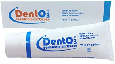 INNOVARES DentO3 Dentifricio Ozono all’Olio di semi di girasole ozonizzato – Favorisce il Benessere del Cavo Orale - Infiammazione Alitosi - Tubetto da 75 ml