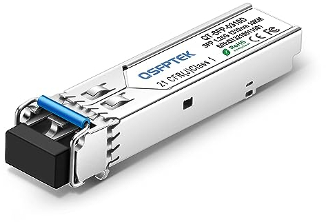 QSFPTEK Gigabit SFP Modul 1000BASE-LX/LH 1310nm 10km DDM Single-Mode LC Mini-GBIC Transceiver Kompatibel für HP J4859A/J4859C/J4859B
