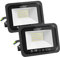 EXTRASTAR 30W LED Strahler Außen 2 Stücke,2400LM 6500K Kaltweiß Superhell Außenstrahler, IP65 Wasserdicht LED Fluter, Außenlampe für Garten, Innenhöfe, Garage, Hotel, Sportplatz