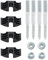 Spare Hardware Parts f眉r IKEA MALM Kopfteil, Bettgestell, Kombipack (Teil #122998 + 114254 + 114334) (4 St眉ck)