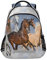 Mnsruu Rucksack mit Regenbogen-Leopardenmuster für Schüler, Jungen, Mädchen, Schultasche, Reise, Tagesrucksack, Muster 3, Einheitsgröße, Casual