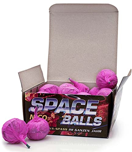 vama 25 Stück Nico Spaceballs FireBowls Blitzknatterbälle Knatterbälle mit laut knisternden Silberfunken - frei von Plastik