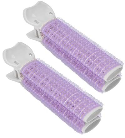 Rulos para el Cabello, Rizadores para Dar Volumen, Pinzas para la Raíz, 2 Piezas, Pinzas para Dar Volumen Al Cabello Natural Y Esponjoso, Rizador de Volumen para el Cabello, Pinzas para el(Púrpura)