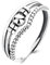 Qings 925 Sterling Silber Spinning Anxiety Fidget Ringe Angst Zappeln Ringe mit Drehbar Perlen für Damen Herren Antistress Relief Schmuck Geschenk