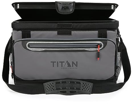 Arctic Zone Titan Deep Freeze 48 Can Zipperless HardBody Cooler, Sharkskin Gray