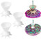 3 Pcs Split Cup Funnel for Paint Pouring, DIY Painting Supplies - 7-Leg Mini Funnel, Fluid Art Drawing Accessories