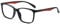ANRRI Blaulicht-blockierende Brille, Anti-Augen-Ermüdungslinse, leichte Rahmenbrille, schwarzer Fream-roter Bügel, Herren/Damen