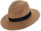 EightSpace Panamahut, faltbar, breite Krempe, Strohhut, handgewebt, Strandkappe, Sonnenhut mit schwarzem Band, Sommer-Fedora-Sonnenhut, braun, Einheitsgröße