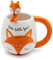 Mousehouse Gifts - Fox-Themed Mug and Spoon Set, Novelty Animal Mugs for Children