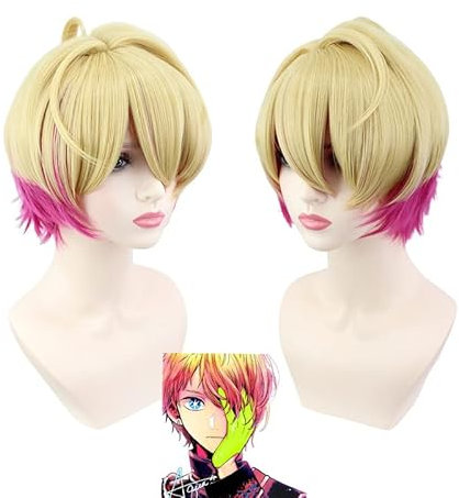 Anime Oshi No Ko Hoshino Ruby Cosplay Perücke gerade Orange Gold Rose Pink Perücke Cosplay Perücke Hitze beständige synthetische Perücken kappe