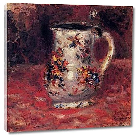 Pierre-Auguste Renoir Tableau Peintures sur toile pour salon Décoration murale prête à accrocher (encadrée, 60 x 60 cm)