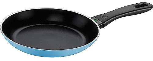 BALLARINI Caprera Poêle, 20 cm, Aluminium, Compatible induction, Revêtement antiadhésif en céramique, Fabriqué en Italie, Bleu