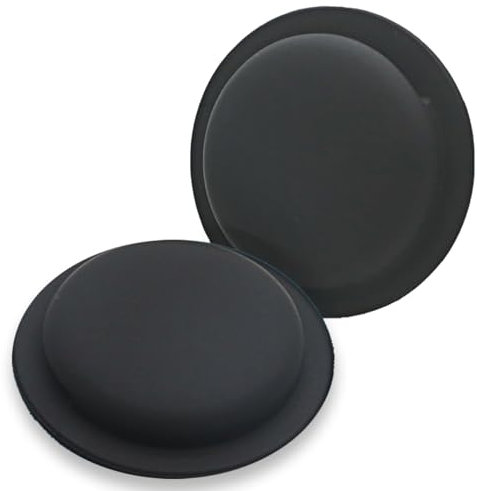 Obyllato Selbstklebende Airtag Hülle, Silikon Schutzhülle Kompatibel mit Apple Air Tag Sticker Case für TV Fernbedienung Geldbörse Auto Fahrrad Gepäck Drohne Kamera Handy (2er Pack), Schwarz/Schwarz