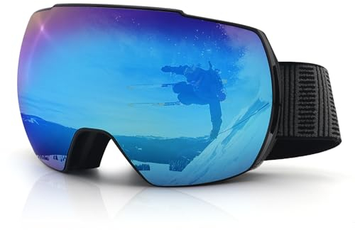 DUDUKING Skibrille Frauen Männer, Sphere Snowboard Brille für Erwachsene Jugendliche,Anti Fog Doppelte Linse UV 400 Schutz Skibrille Helm kompatibel für Skifahren Motorrad Radfahren Skaten