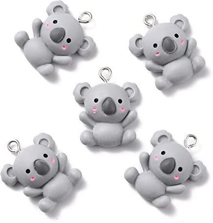 Ipotkitt Schmuckherstellung Charms sortiert Harz Charms Anhänger für DIY Halskette Armband Ohrring Bastelbedarf, Harz, Kein Edelstein