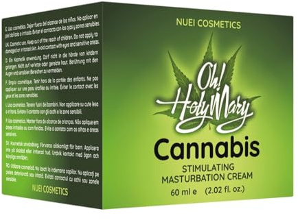 Nuei Cannabis Stimulating Masturbation Cream, Transparent, 60 ml