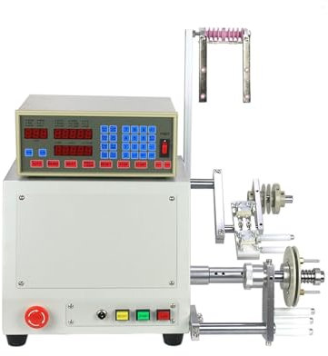 HEALBYBLE Spulmaschine, Computer CNC Automatischer Kabelspulenwickler, Drahtspulenwickelmaschine for 0,01-1,0 mm Drähte Universalzubehör Nähmaschine