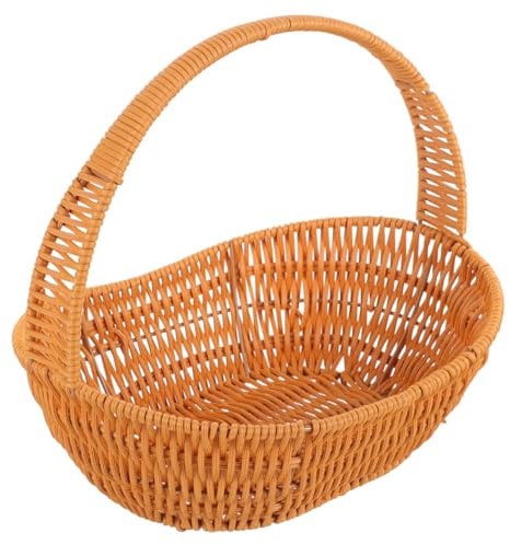 CAXUSD geflochtene Körbe für Handgefertigte Blumenkörbe Dekorative Blumenkörbe Körbe aus Rattan geflochtene Aufbewahrungskörbe Aufbewahrungskorb Blumenmädchen liefert Plastik