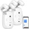 Luminea Home Control Vorhang Antriebsmotoren: 2er-Set Smarter 3in1-Universal-Vorhangmotor mit Akku, Bluetooth, App (Vorhang Motor, Öffner, iPad Halterung)
