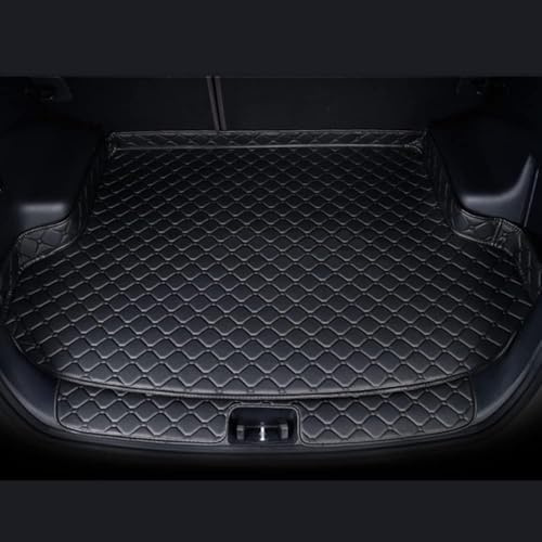 ADZLBSHA Kofferraumwanne Kofferraum Matten für Seat Ateca 2017-2024, Kofferraummatten Antirutschmatten Teppiche Kofferraumschutz Hohe Seite Wasserdicht Zubehör,A