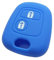 XEBRAD 2 Button Silicone Key Cover, for Citroen, C1 C2 C3 C4 XSARA, PICASSO, for Peugeot, 106 107 206 207 307, for Toyota, AYGO car key shell(Dark Blue)