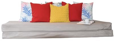 Cosy Burrows Schonbezug für Fyresdal Daybed Matratzenbezug für Sofa-zu-Bett, Umbau, passend für zwei 80 x 200 cm Matratzen (nicht im Lieferumfang enthalten), Hemnes Brimnes Flekke (neutraler Farbton)