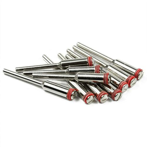 10pcs 3mm Shank Mandrel Arbor Shaft Wheel for Dremel Cutting Off Wheel Disc Holder Rotary Tool, 3mm mandrels