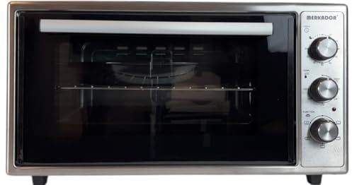 Four sur pied Merkador - Panneau avant en acier inoxydable - Air chaud (Turbo) - Parois latérales émaillées faciles à nettoyer
