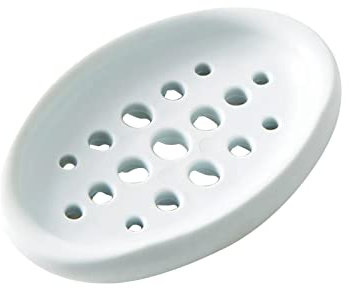Sharplace 2x Creative Draining Soap Box Porte-savon avec Trou de Vidange pour La Cuisine de L'hôtel Des Toilettes