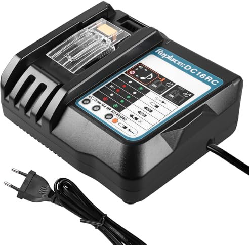 Chargeur rapide DC18RC 18 V compatible avec batterie 14,4 V et 18 V, chargeur universel de batterie 18 V avec écran LCD