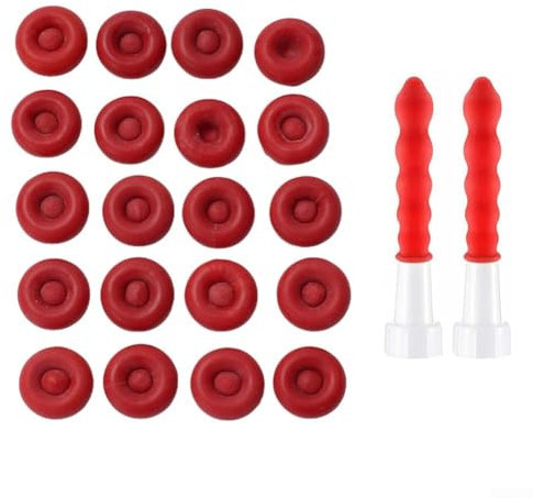 Dichtkappen-Set enthält 20 Einheiten, perfekt zum Versiegeln von Farben und Dichtstoffen in Tuben