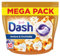 Dash 2en1 PODS Ambre et Orchidée, 50 Lavages, Lessive Capsules 3-en-1, 3 Semaines de Fraîcheur avec Lenor, Notes de Vanille et d'Ambre, Efficace en Cycle Froid, Fabriquée en France