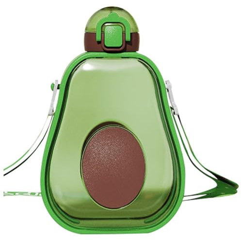 Abbdbd Water Bottle with Carrying Rope Cartoon Drink Bottle Cold Water Drinkware for Camping Outdoor Activities 600ml