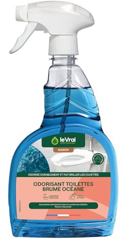 LE VRAI PROFESSIONNEL - Odorisant Toilettes - Parfum Brume Océane - Prêt à l’Emploi - Nettoyant WC - Fabrication Française - Pulvérisateur 750 ml