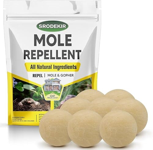 SRODEKIR Maulwurfschreck Outdoor, besser als Ultraschall - 6P