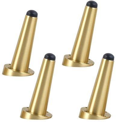KHLMSRXJ Lot de 4 Pieds de Meubles en Laiton réglables pour Table Basse, Table de Chevet, Meuble TV, Table de Chevet (25 cm)