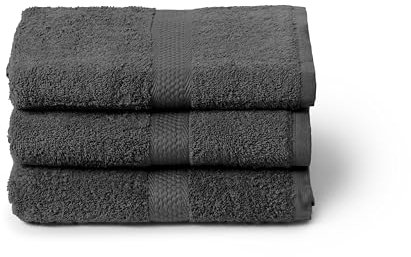 Caleffi Set Asciugamani Bagno Grandi 3X, Misura 55x105cm, Cotone 100% – Morbidi e Assorbenti, Viso e Uso Quotidiano, Asciugamano Doccia di Alta Qualità, Telo Grande