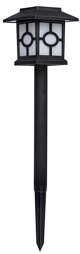 GRUNDIG Solar Gartenleuchten Set 3-teilig - Solarbetriebene Gartenleuchten - IP44 - Warmweiß - 38 cm Höhe - Kunststoff und Metall