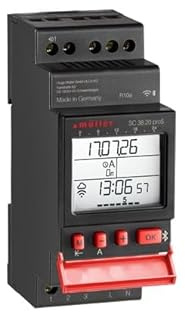 ATTAS MÜLLER SC 38.x0 pro5 Digitale Zeitschaltuhr WLAN & Bluetooth | 1–2 Kanäle, Astro- & Jahresprogramm | App Steuerung DIN-Schienen | Schaltuhr 16A Beleuchtung, Pumpen & Automatisierung (1-Kanal)