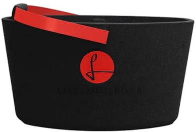 LIEBLINGSKORB Original Black Erdbeer-rot - ultraleichter, kippsicherer & formstabiler Einkaufskorb OHNE DECKEL - Made in Germany - thermoisolierend & abwaschbar - ideal für Picknick & unterwegs