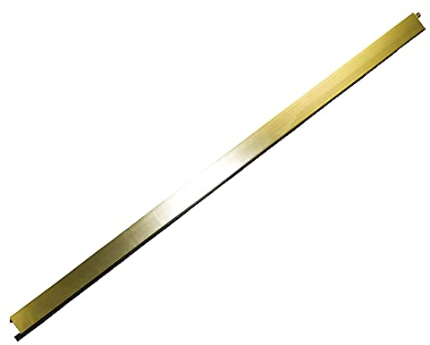 Amig - Automatischer Zugluftstopper | Gummiverschluss | Innenmechanismus aus Edelstahl und Messinganschlag | selbstnivellierend | Zuschneidbar | 1m | Gold | Aluminium