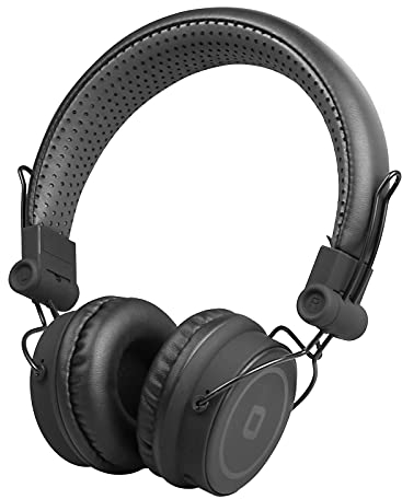 SBS TTHEADPHONEDJBTK, Cuffie wireless stereo DJ Black Night con microfono e tasto di risposta, padiglioni morbidi e archetto regolabile, nero
