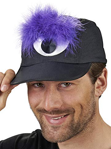Monster Mütze mit Auge - perfekt zum Monster oder Alien Kostüm an Halloween, Fasching, Mottoparty oder Karneval