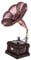 Tubayia Europäische Vintage Grammophon Modell Kunsthandwerk Dekoration für Zuhause, Café, Bar, Büro usw (Bronze)