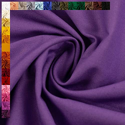Swafing Baumwollstoff Heide, Uni-Farben, Einfarbig, 100% Baumwolle, lila, Standard 100 by Oeko-TEX (50cm x 150cm)