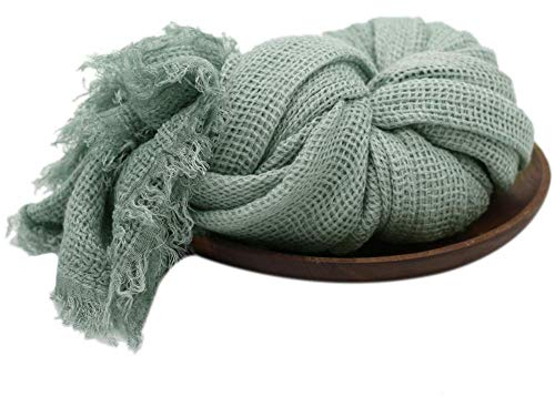Baby Neugeborenen Foto Requisiten Wraps,Baby Decke für Baby Jungen und Mädchen Party Geschenk,Requisiten Neugeborenen Foto Prop,Stretch Neugeborenen Fotoshooting Wraps für die Babyfotografie,Hellgrün